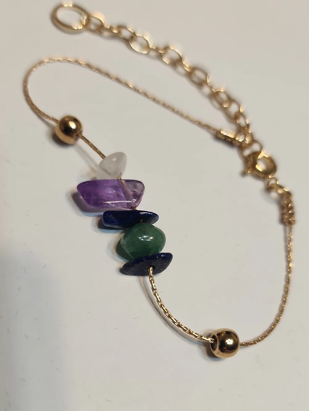Natural Stone Jewelry Bracelet And Necklace Set, Helps Relieve Depression